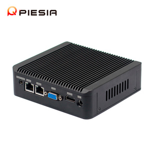 Pas cher Sans Ventilateur Nano Mini Pc Bureau J4125 J6412 <span class=keywords><strong>J5005</strong></span> Double Lan 2 * Com 1xDDR4 VGA HD 2 * USB Win10 Linux IOT Ordinateur Industriel Boîte - Product Image 1