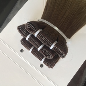 Cabello Humano Ruso 100% Natural, Cabello con Puntas Gruesas, Venta al por Mayor, Cabello Natural de Lujo con Trama a Máquina, Extensiones de Cabello Humano con Trama a Máquina - Product Image 2