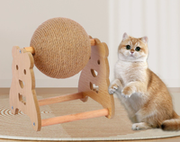 Balle griffoir verticale pour chat, jouet à griffer en sisal, accessoires pour animaux de compagnie pour chats