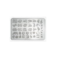 Modèle rectangulaire de plaque d'estampage d'ongles de style européen américain résistant à l'usure pour l'expédition