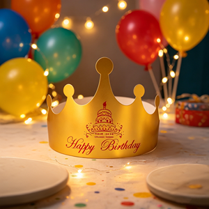 Sombreros <span class=keywords><strong>de</strong></span> Papel Personalizados al por Mayor, Artículos para Fiestas, Diseño <span class=keywords><strong>de</strong></span> Sombrero <span class=keywords><strong>de</strong></span> Pastel <span class=keywords><strong>de</strong></span> Cumpleaños con su Logotipo - Product Image 2