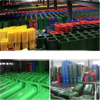Poubelle à roulettes en plastique d'extérieur Poubelle mobile avec roues 120L/240L/360L/660L/1100L Déchets