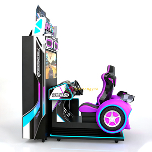 Nouveau simulateur de course automobile haute vitesse pour 2 joueurs, jeu d'arcade à monnayeur, console de jeu en anglais - Product Image 5