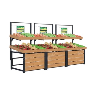 Grosir Hypermarket/Supermarket/toko sayuran dan rak pajangan buah untuk dijual