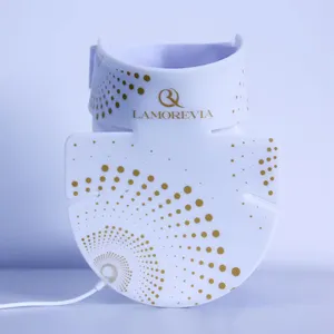 LAMOREVIA Nouveau design Offre Spéciale de silicone flexible, matériel de thérapie par la lumière rouge à LED infrarouge proche, masque facial de beauté à LED
