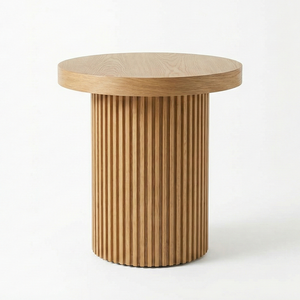 Muebles Modernos para Sala de Estar de Vietnam, Mesa de Centro Cuadrada con una Sola Pata, Chapa de MDF, Madera de Caucho, Madera Contrachapada, Fresno, Duradera, 1 Año de Garantía - Product Image 1