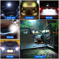 T10 194 W5W Lámpara LED para coche 12V Auto Lampada Bombilla Luces de estacionamiento 5W5 Canbus T10 W2.1x9.5D 4014 24SMD 12V Ampolla Sin errores