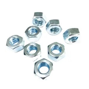 HF Din 934 Gb 6170 Stainless Steel 304 316 Hexagon Nut Zinc Plated High Carbon Steel Hex Nut M3-m36 Hexagon Nuts