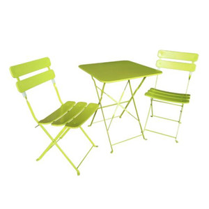 Juego de 3 uds., juego de bistro ligero de alta calidad, cómodo juego de sillas de <span class=keywords><strong>mesa</strong></span> plegables de metal, muebles de jardín y patio para exteriores - Product Image 5