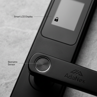 Serrure Intelligente Premium Étanche en Alliage d'Aluminium pour Bois/Acier avec Stockage Cloud pour Carte Mémoire Caméra, Application TONGTONG, Sécurité Extérieure pour Invités
