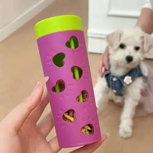 Interaktives Snack-Spielzeug für Hunde und Katzen zum Rollen und Schieben, Trainiert Ihr Haustier, Interaktive Fütterung zur Verlangsamung des Fressens für Mittelgroße Rassen - Product Image 2