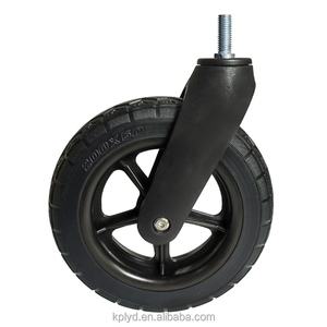 Alta qualidade 8 inch rodízios de borracha M12 * 30 rodízios Silenciosos Rodas dianteiras do carrinho de cadeira de rodas médica - Product Image 3