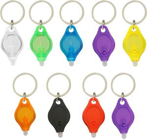 OEM Custom Mini UV 395-400nm Light <b>LED</b> <b>Flashlight</b> Keychain Dual ON/OFF Modes Plastic Stainless Steel Custom Logo Multi-color - Product Image 1