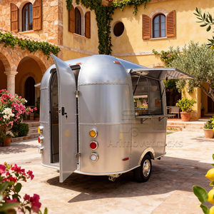 Unique Custom Trailer Food Truck Pizza Doner Kebab Burger Tacos Fried Chicken Trailer Food Truck with a <strong>Bed</strong> - Product Image 4