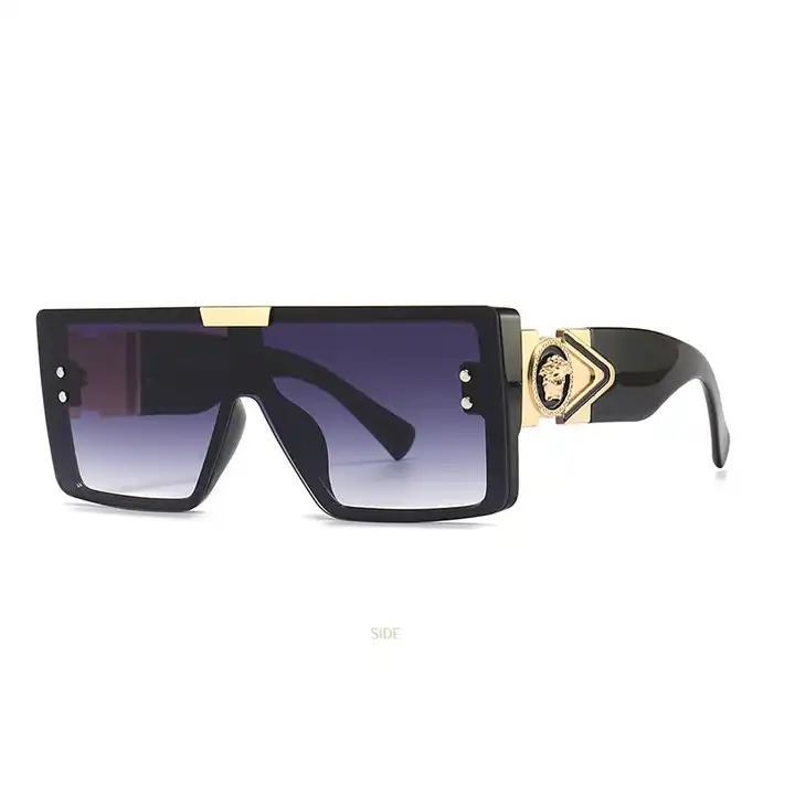 Gafas de Sol Para Hombres Lentes de Moda Disenador Cuadrado Grande  Sunglasses