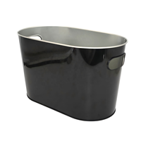 Seau à glace métallique personnalisé de 10 litres, bac à bière, refroidisseur de boissons, OEM ODM, grande capacité