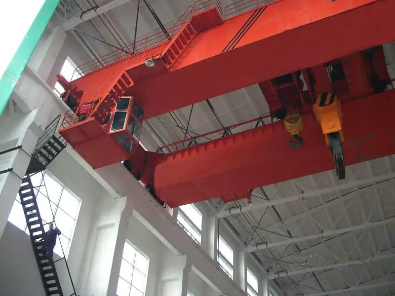 Building Material Shops double girder overhead crane 30ton