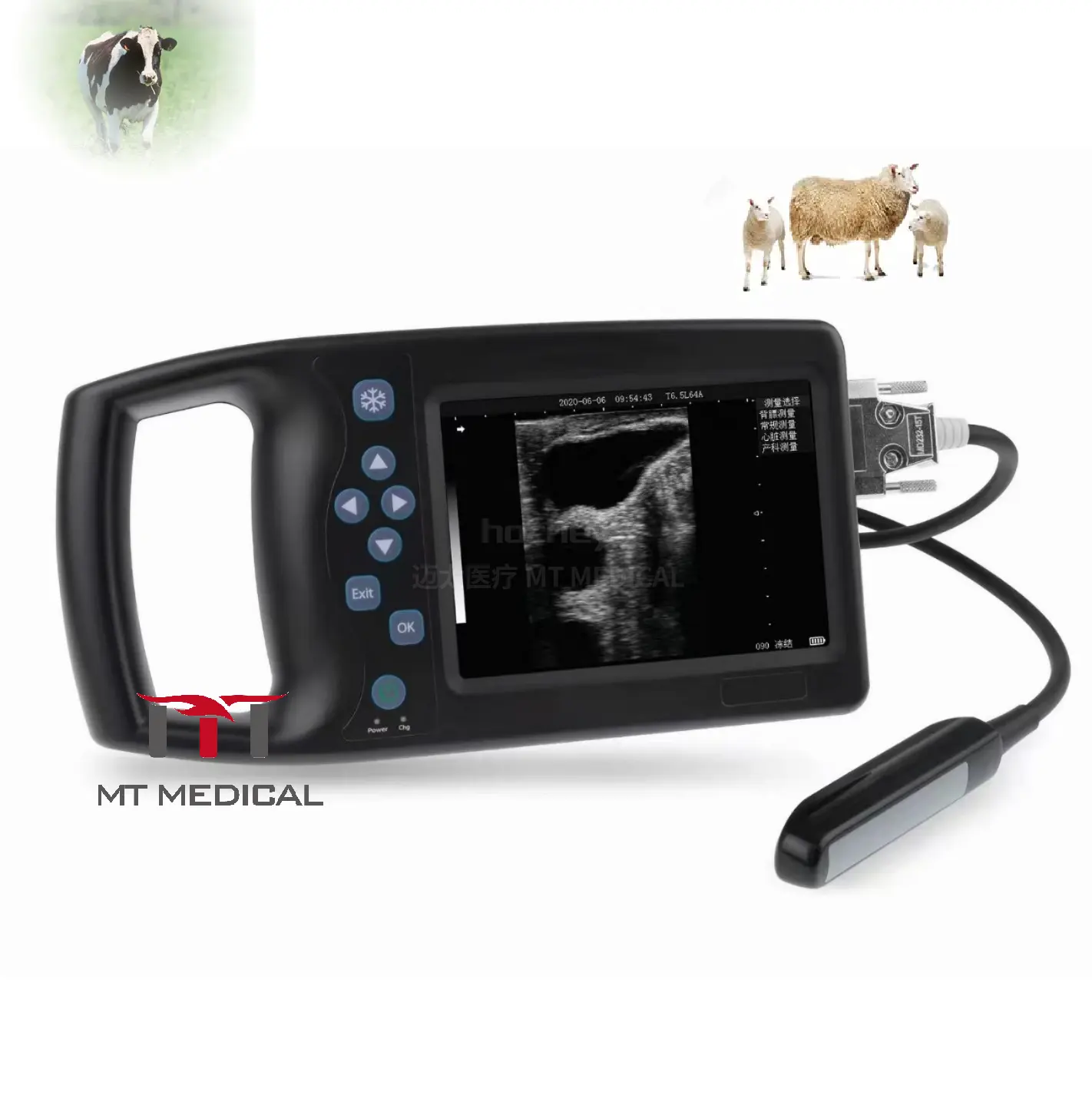 5.7"TFT-LCD Waterproof portable handheld sheep veterinary ultrasound scanner machine price for sheep, goat, horse, dog