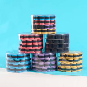 Dalton <b>Racket</b> Grip Tape PVC Anti Slip Sweat Absorbing Blue Purple Yellow Black Peach 60 Pieces Bucket Cycling Fishing Tennis - Product Image 4