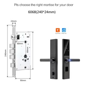 Tuya wifi thông minh khóa kỹ thuật số cho sản xuất gỗ Home an ninh sinh trắc học mã RFID IC thẻ nhận dạng vân tay thông minh đám mây - Product Image 6