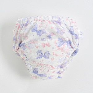 Pañales de Tela Ecológicos de Algodón para Bebés, Pantalones de Entrenamiento Reutilizables y Lavables, Ropa Interior Transpirable y Suave para Niños Pequeños, Pañal de Entrenamiento para Ir al Baño, Ajuste Cómodo - Product Image 1