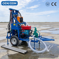 Foreuse de puits d'eau portable haute efficacité 200M, machine de forage de puits d'eau CE ISO9001, vente directe