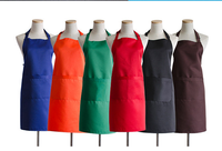 Tablier en toile Polyester et coton de haute qualité, 1 pièce, réutilisable, pour l'art des ongles et la cuisine