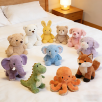 Peluches modernes très vendues : ours en peluche, renard, éléphant, crocodile, poulpe – Conception personnalisée