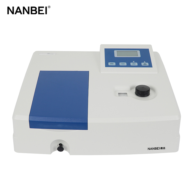 7 Inch Touch Screen 722N Visible Spectrophotometer Split Beam Czerny-Turner Monochromator Silicon Photocell Wavelength