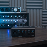 Midiplus Studio S Pro OTG Antarmuka Audio USB Profesional 24-bit 192kHz Kartu Suara dengan Preamp untuk Streaming dan Rekaman Mobile