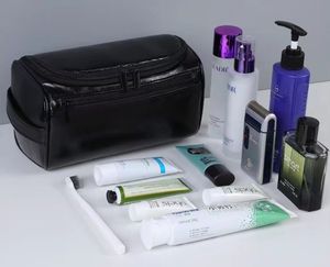 Benutzer definierte große Herren Toiletten artikel Wasch beutel Travel Shaving Dopp Kit Reiß verschluss Verschluss Ideal als Herren Kosmetik & Badezimmer Organizer - Product Image 2