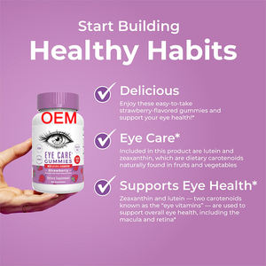 Fórmula personalizada <span class=keywords><strong>Lutein</strong></span> Gummies para ojos Visión Soporte para la vista Vitaminas Para Los Ojos Gummies <span class=keywords><strong>Lutein</strong></span> Zeaxanthin - Product Image 2