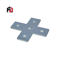 Accessoires pour profilés en U pré-galvanisés, plaque plate à 5 trous, support en C, pliage pour montage de profilés Unistrut, norme BS