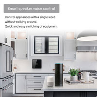 Tuya TYSH 3 Gang Europe Zigbee Tuya Alexa Télécommande Lumière Maison Intelligente Mur Tactile Lumière Wifi Interrupteur Intelligent