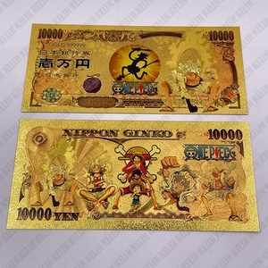 La Chine a fabriqué d'anime japonais <span class=keywords><strong>One</strong></span> <span class=keywords><strong>Piece</strong></span> 10000 yens commerce d'argent fournisseurs de billets de banque plaqués feuille d' - Product Image 6