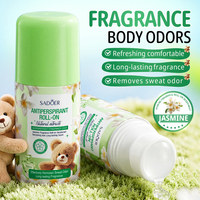 Déodorant Roll-on Unisexe OEM SADOER Little Bear Floral Fragrance, Rafraîchissant, Anti-odeur, Longue Durée, Anti-transpirant