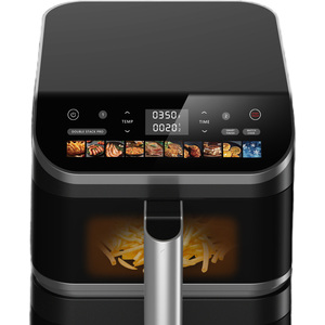 Friteuse à <span class=keywords><strong>air</strong></span> numérique 3000W DC avec 2 paniers indépendants de 4,5+6,5 litres, double panier superposé - Product Image 3