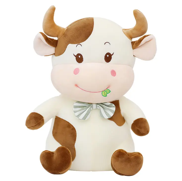 Dorset ox year mascot cute little cow doll plush toy festive calf doll doll annual party gift