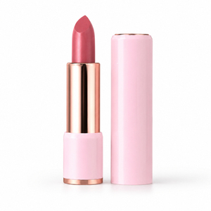 Lápiz Labial Rosa Dorado de Lujo de Marca Privada, Logotipo Personalizado, Acabado Mate Minimalista, Larga Duración, Vegano, Maquillaje OEM - Product Image 1