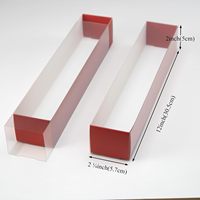 Boîtes à pâtisserie transparentes pour fraises enrobées de chocolat, 6 macarons, gâteau aux truffes au chocolat, outils avec ouverture coulissante