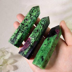 Vente en gros : Grande tour de cristal de Zoisite rubis naturelle, pointe de guérison - Product Image 5