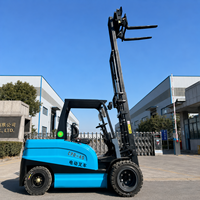 Chariot élévateur électrique 5 tonnes à batterie lithium, chariot élévateur robuste pour le chargement de conteneurs, port, entrepôt, prix usine, CE, OEM