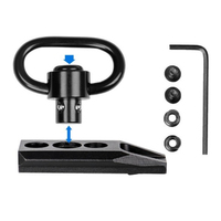 Support de fixation rapide QD en alliage de zinc pour sangle de fusil, accessoire de tir robuste à dégagement rapide