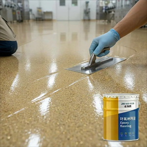 Rivestimento <span class=keywords><strong>per</strong></span> Pavimenti Autolivellante in <span class=keywords><strong>Resina</strong></span> Epossidica Colorata al Quarzo EN 13300, Vernice Decorativa Lucida Senza Giunti, Vendita all'Ingrosso - Product Image 1