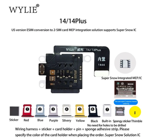 Wylie siêu tuyết IC để Dual <span class=keywords><strong>Sim</strong></span> thẻ chuyển đổi thành phần cho ip14 để ip17 cho chúng tôi phiên bản esim để Dual <span class=keywords><strong>Sim</strong></span> - Product Image 2