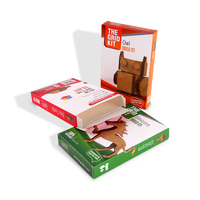 Boîte en carton blanc mat avec impression de logo en couleur pleine, pliable, pour jouets d'enfants, vente en gros