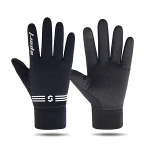 ET9748高品质廉价男式冬季手套保暖衬里定制防水防风驾驶自行车运动赛车骑行手套