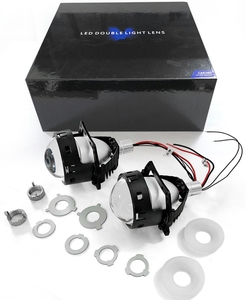 Lente de proyector de faro de coche superventas de 12V 50W bombilla de lente Bi Led universal de 3,0 pulgadas - Product Image 6