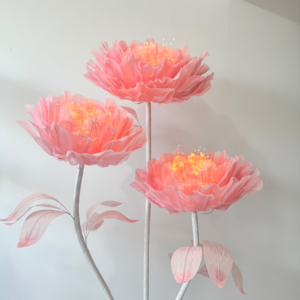 Le coton laiteux de papier d'organza de soie libre créatif peut être personnalisé fleur d'ouverture et de fermeture automatique pour la décoration de mariage - Product Image 2