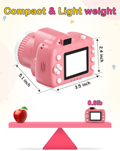 Appareil photo numérique pour enfants avec projecteur, caméscope vidéo HD 1080P, jouet avec écran IPS de 24 pouces, résistant aux chutes, carte 32 Go, rechargeable par USB C - Product Image 3
